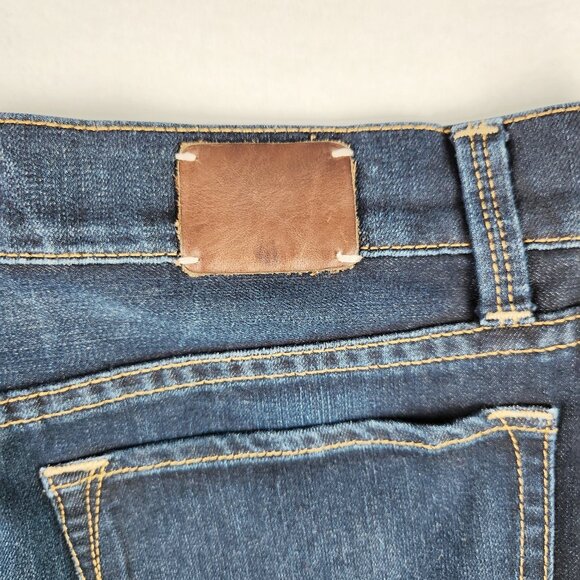 Banana Republic Womens Denim Midi Pencil Skirt Size 28 Blue Med - Picture 4 of 6